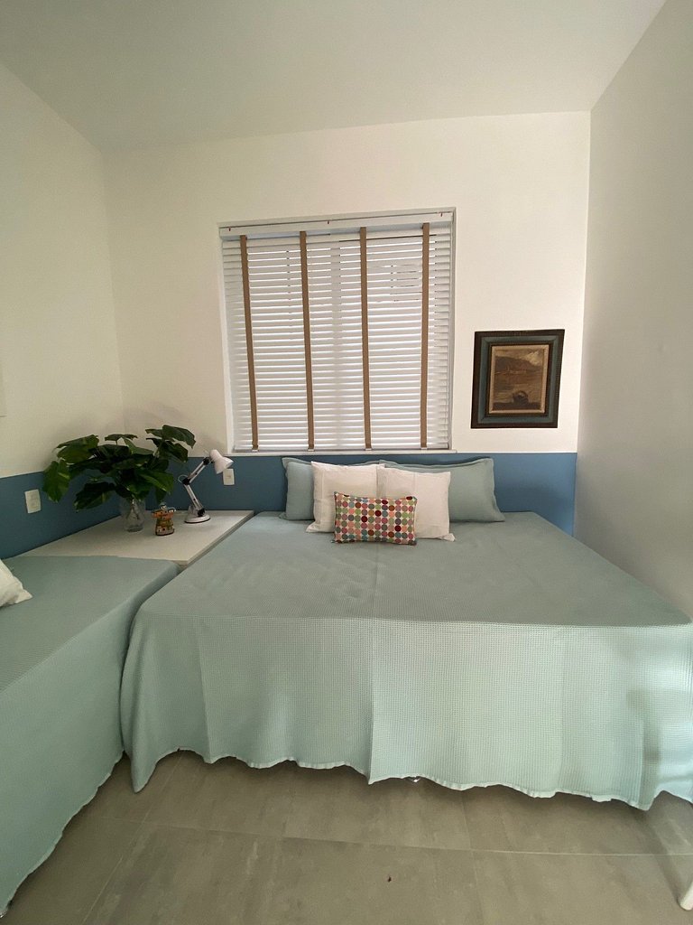 2 bedrooms, green view, 100m from Ipanema beach