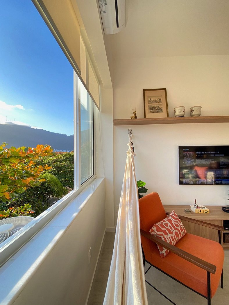 2 habitaciones, vista verde, cerca de la playa de Ipanema