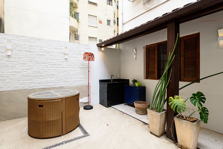 Apartamento en Copacabana con zona exterior