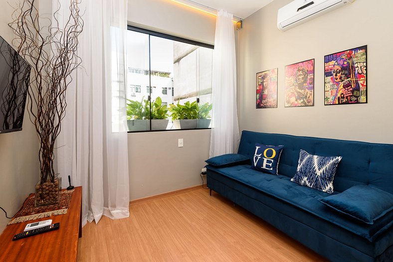 Apartamento sofisticado entre Copacabana e Ipanema