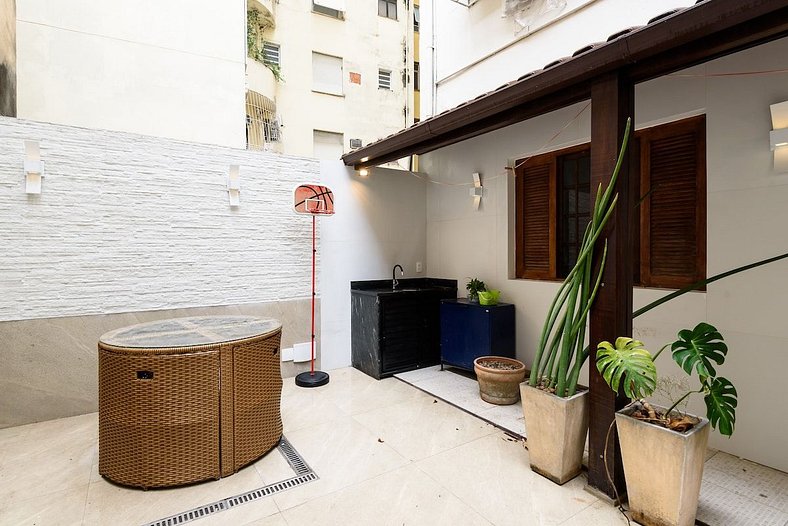 Apartment in Copacabana with outdoor area