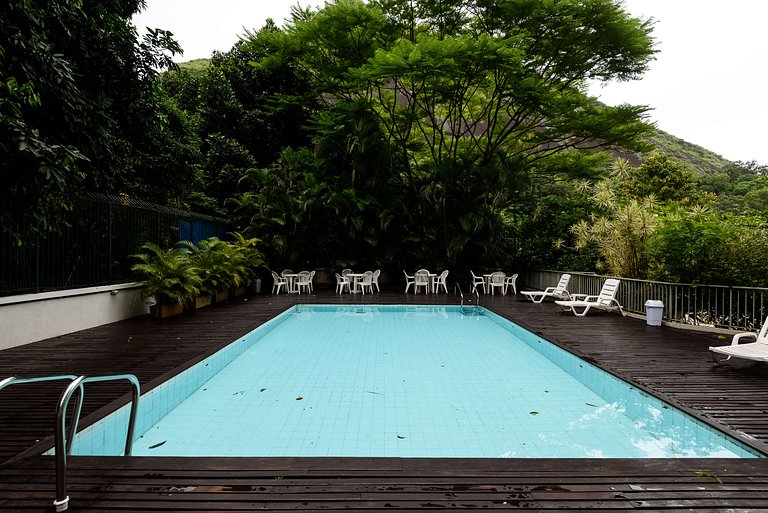 Balcony with an incredible view of the lagoon