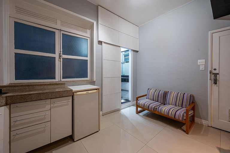 Habitación y salón junto a las playas de Ipanema