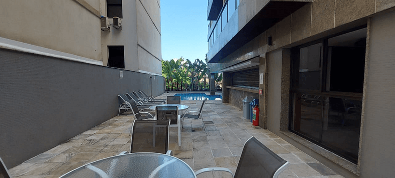 Leblon flat with balcony, pool, sauna and garage